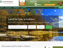 Tablet Screenshot of landsofindiana.com